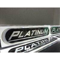 สติ๊กเกอร์แบบดั้งเดิม เทเรซิ่นอย่างดี คำว่า PLATINUM สำหรับติดรถ ISUZU DMAX D-MAX แต่งรถ อีซูซุ sticker