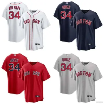 David Ortiz Boston Red Sox T Shirt Adult Small Blue MLB Baseball
