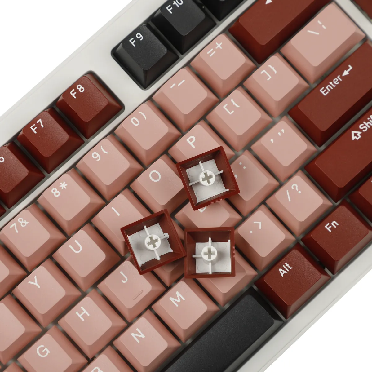 108 Key Cherry Mx Brown Keyboard Black ABS Side-lit Through Keycaps ANSI  ISO For Switches 87 96 108 Mechanical Keyboard (Color 108 With Novelty)  キーボード