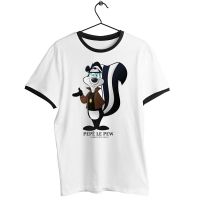 Unisex Men Women T Shirt Pepe Le Pew French Skunk Tribute Artwork Printed Tee