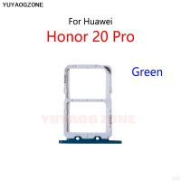 สำหรับ Huawei Honor 20 Pro ช่องเสียบซิมช่องเสียบบัตรที่ใส่ถาดและซิมเครื่องอ่านการ์ดใหม่