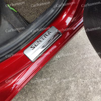 For Nissan Sentra Accessories Door Sill Scuff Plate Protector Pedal Car Sticker Styling Trim 2015 2016 2017 2019 2020 2021 2022