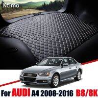 Alas Bagasi Mobil หนังสำหรับ B8 A4 Audi 8K 2008-2016ซาลูนซีดานแผ่นรองแผ่นรองกระโปรงหลังรถลำตัวแผ่นส่งสินค้าไลเนอร์กระบะ2010 2012 2014