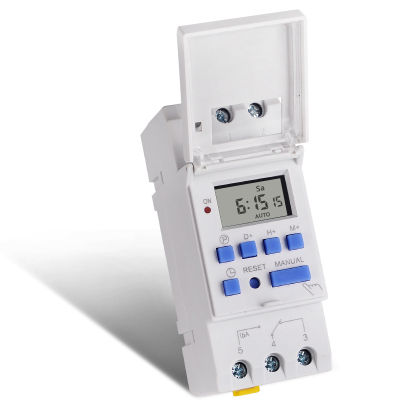 SINOTIMER Electronic Timer, TM615-2 Timer Switch 7 Days 24 Hours Programmable LCD Time Relay-220V