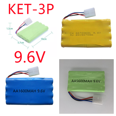 แบตเตอรี่ แบตเตอรี่รถบังคับ9.6V  3สาย3ขั้ว KET-3P