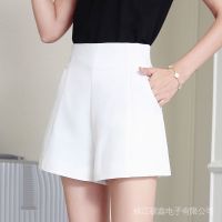 COD DSFERTGERRYYY Shorts Black Suit Women New Style White High Waist a-Line Chiffon Slimmer Look Wide Leg Loose Thin 2022