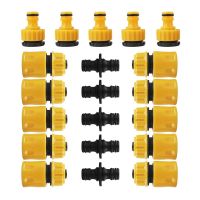 20 Pcs Garden Hose Connector Set  Connector Hose End Connector Double Hose Connectors Extender Hose Quick Connectors Valves