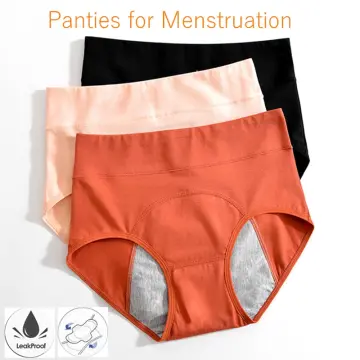 Leak Proof Menstrual Panties For Women, L-8xl Plus Size Cotton