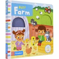 Busy farm busy series mechanism Book Farm theme things cognition animal English picture book office paperboard book interesting enlightenment Book English original book