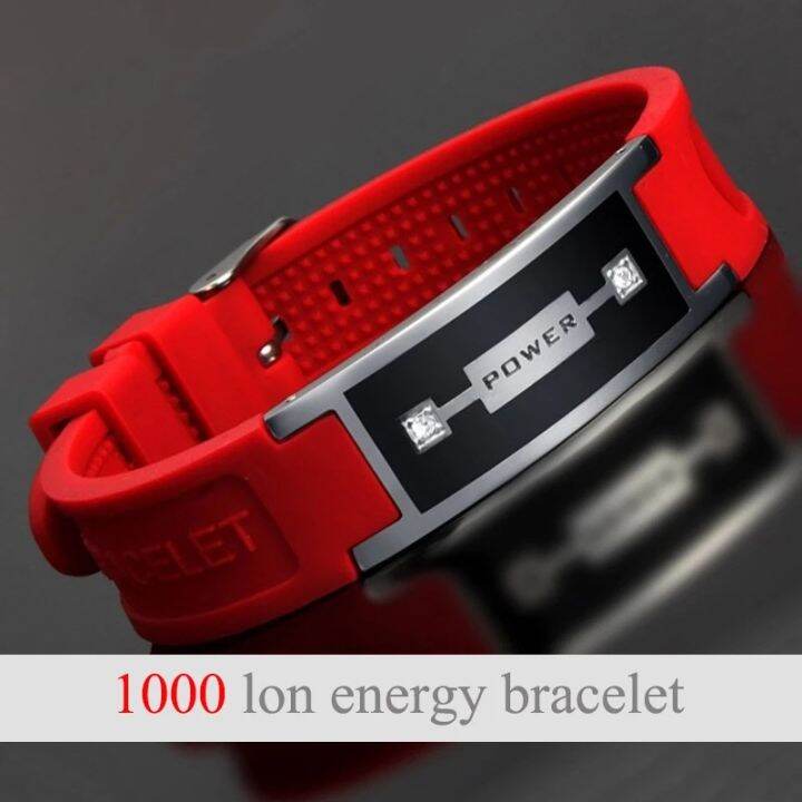 magnetic-health-weight-loss-bracelets-stainless-steel-bracelet-men-crystal-wrist-band-green-silicone-sport-wristband-bangle