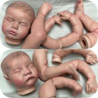 Kits Reborn 19 Inch Lou Lou And Levi Painted Hair Bebe Doll Kits Handmade Lifelike Newborn Babies Unfinished DIY Painted Kits