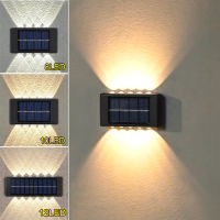 LED Solar LED Light Waterproof Garden Decor Lamps For Balcony Yard Street Landscape Wall Light Outdoor Solar Lamp