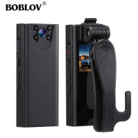 BOBLOV ตัวกล้องขนาดเล็ก A30 1080P สวมใส่ได้การมองเห็นได้ในเวลากลางคืนกล้องวิดีโอ IR พร้อมคลิปหมุนการตรวจจับการเคลื่อนไหวเพื่อความปลอดภัย/ประชุม/เดินทาง