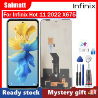 Salmatt หน้าจอสีดำผ่านการทดสอบ100% ต้นฉบับสำหรับ Infinix X675หน้าจอแสดงผล LCD ขนาด11 2022พร้อม Digitizer ประกอบเต็มตัวเครื่องเซ็นเซอร์หน้าจอสัมผัส