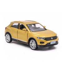 T-ROC โฟล์คสวาเก้น1:36 SUV หุ่นอัลลอยรถของเล่น11.6ซม. Diecast ดึงกลับ F344ของขวัญของเล่นเด็กเก็บโลหะ