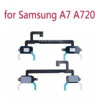 【☄New Arrival☄】 chenqu51584 ไฟระบบสัมผัสเซ็นเซอร์เมนูกลับคืนสำหรับ Samsung A7 A720 A720f A720s กรอบโทรศัพท์ปุ่มริบบิ้นกุญแจสายเคเบิลงอได้