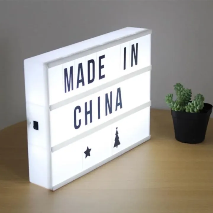 Cinematic LED Light Up Letter Box Cinema House Wedding DIY Message