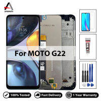 100% ทดสอบสำหรับ Motorola Moto G22จอแสดงผล LCD Touch Screen Digiziter Assembly เปลี่ยนแผงสัมผัสคุณภาพสูงไม่มี Dead Pixel พร้อมของขวัญ