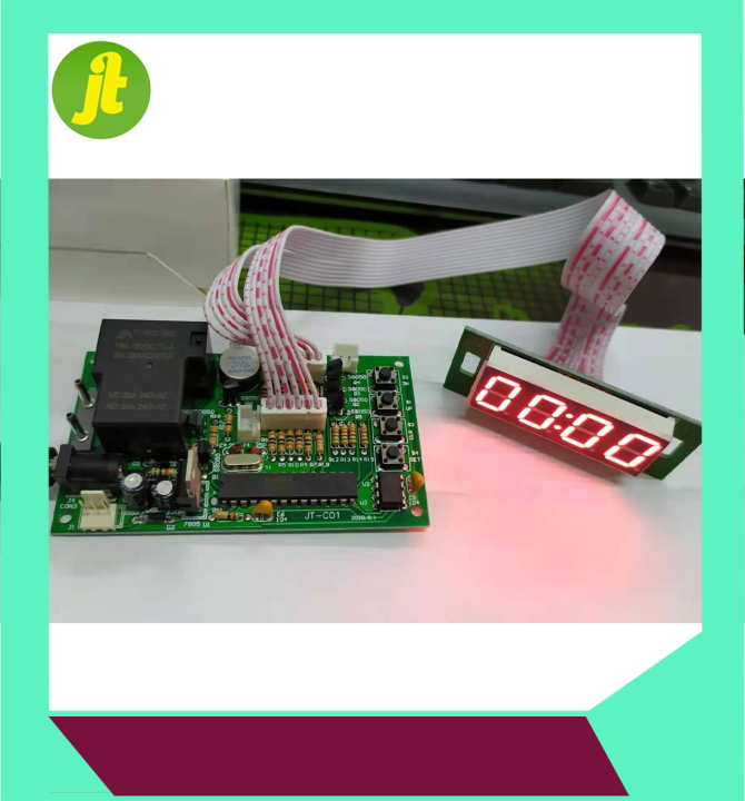 12Volts 4 digit Timer Switch Board, For Water Machine, Etc. Lazada PH