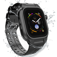 นาฬิกาซีรีส์7 45มม. สายเคสสำหรับ Apple Watch กันน้ำพร้อมอุปกรณ์ป้องกันหน้าจอในตัว I Watch Series 7กันฝุ่นกันฝุ่นกันฝุ่นกันฝุ่นกันฝุ่นที่คลุมและสายขนาด45มม. สำหรับผู้ชายและผู้หญิง