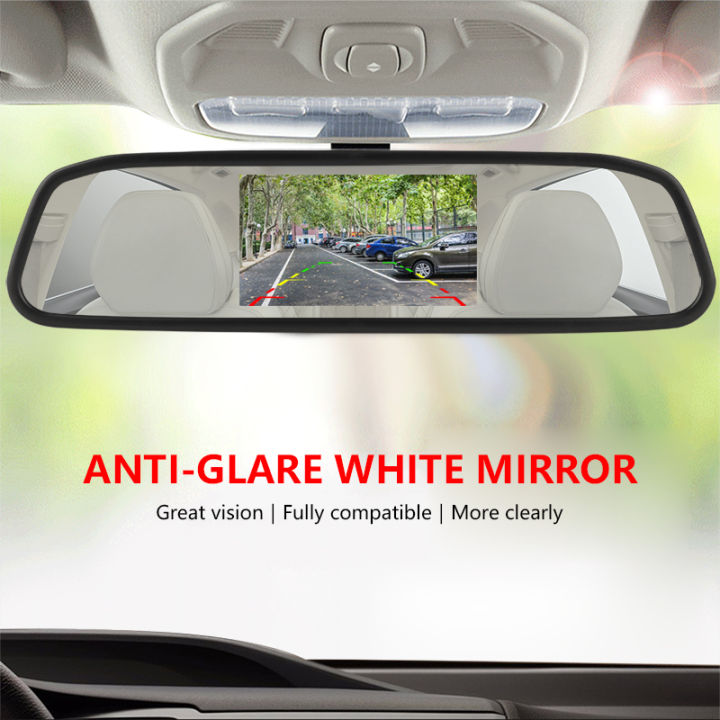 4-3-inch-car-hd-rearview-mirror-ccd-video-auto-parking-assistance-led-night-vision-reversing-rear-view-camera-transparent-glass