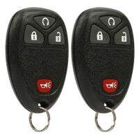 2X Key Fob Keyless Entry Remote สำหรับ Chevy Silverado Traverse Equinox Avalanchegmc Sierra 2007-2016, 15913421 OUC60270