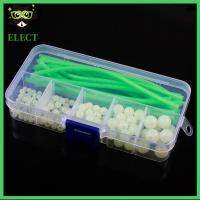 QEESHE5533753 170pcs/set พลาสติกทำจากพลาสติก ลูกปัดทุ่นตกปลาแบบนิ่ม Stoppers ลอยลอยได้ ปลอกอุปกรณ์ตกปลา ร้อนแรงมาก เรืองแสงในที่แคบ ยางนุ่มๆ ตกปลาทะเลตกปลา