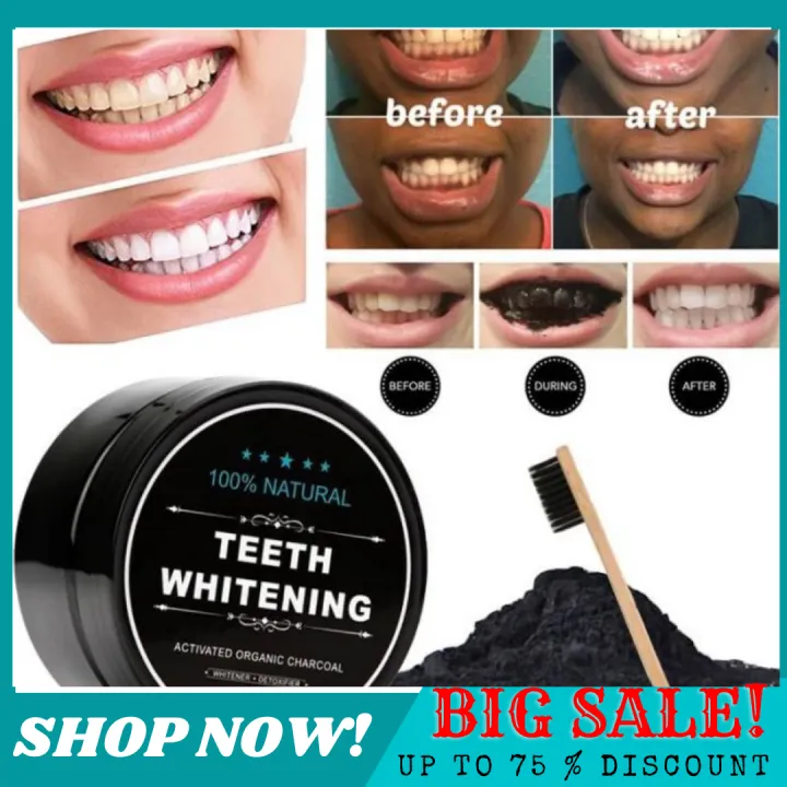 Teeth whitening activated organic charcoal Lazada PH