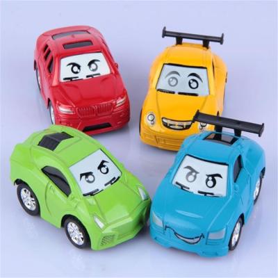 รถของเล่นเด็ก ผู้ผลิตการ์ตูนตา Q รถโลหะผสม 4 ชุดกระเป๋ารถยนต์