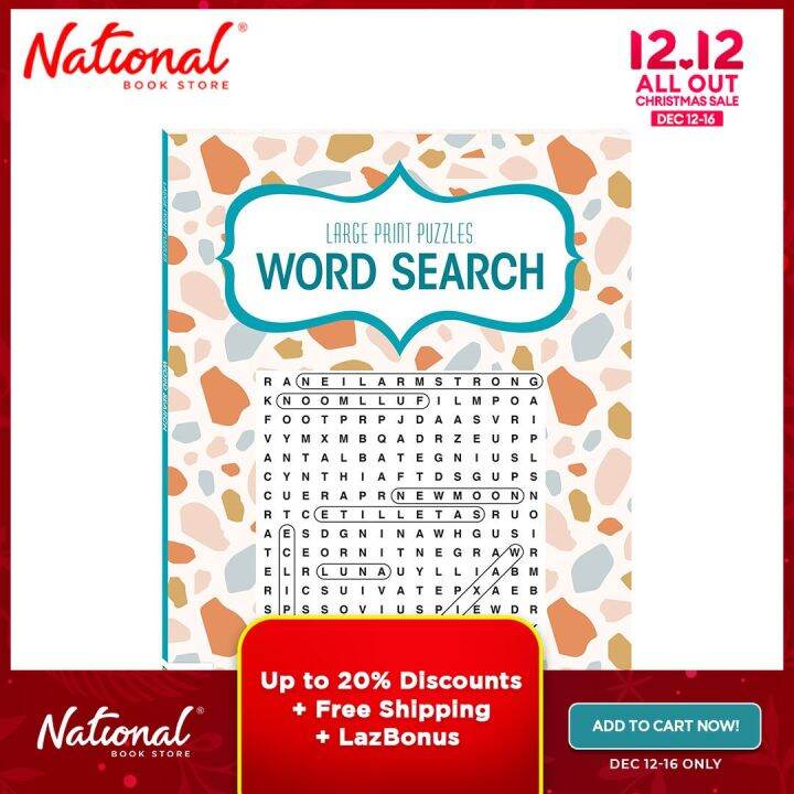 Large Print Puzzles Word Search by Hinkler Books Pty Ltd - Trade ...