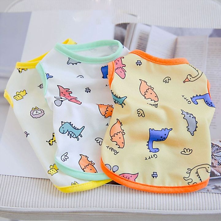 dinosaur-print-pet-dog-clothes-cat-thin-clothing-dogs-small-chihuahua-summer-breathable-girl-boy-chihuahua-pet-clothing-dog-vest