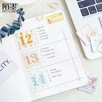 45Pcs Kawaii Cute Rainbow Number Diary Journal Stationery Flakes Scrapbooking DIY Decorative Sticker