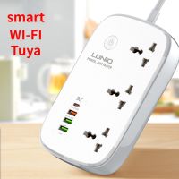 LDNIO Smart Power Strip Tuya WIFI Socket Original EU US UK Plug Adapter with 3 Plug 3 USB Type-C Port Bluetooth Smart Home Life Ratchets Sockets