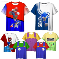 2023 NEW Mens Summer Fashion Super Mario Brothers Short Sleeve T-shirt brand new T-shirt