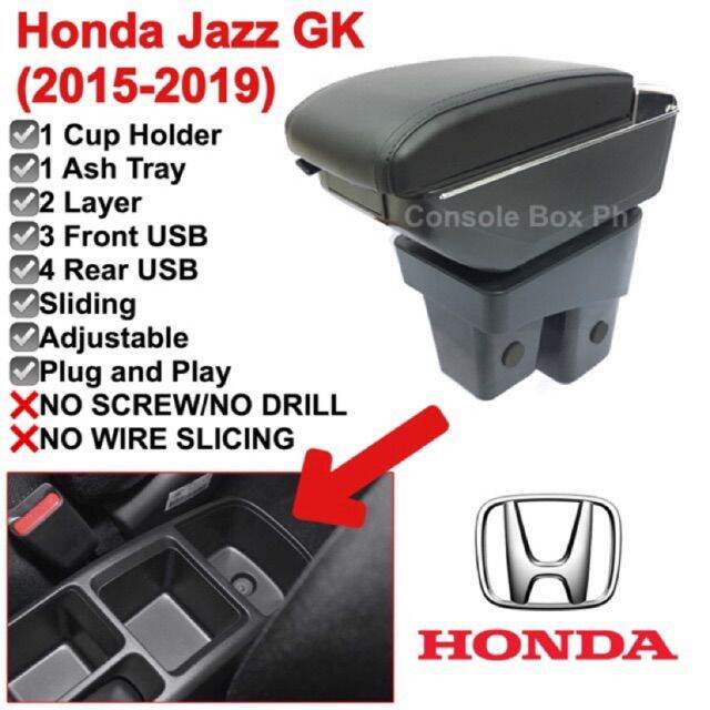 【READY STOCK】 ♚Honda Jazz GK Armrest Console Box 20142023 Lazada PH