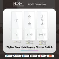 【YD】 ZigBee Multi-gang Dimmer Tuya Works with 1/2/3 Gang