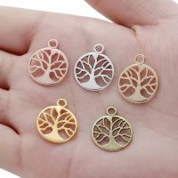 【HOT】 30pcs 5 colours Tree of life Zinc alloy Charm Pendants Jewelry Accessories Making Bracelet necklace DIY 18x15mm