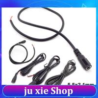 JuXie store 5.5x2.1mm 12V 5A DC Female Plug Power Supply  Cable DIY Extension 20 AWG Jack Cord DC Connector For LED Light CCTV