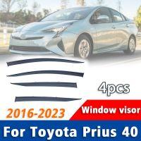 ที่บังแดดอุปกรณ์เสริมรถยนต์สำหรับ Toyota Prius 40ตัวหุ้มช่องระบายอากาศที่บังแดดป้องกันกันน้ำฝนหักเห2016-2023