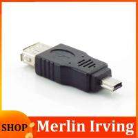 Merlin Irving Shop OTG Converter Universal USB 2.0 A To Mini B 5-Pin Male Adapter For Mini Type-A B Jack Splitter Smart Phone