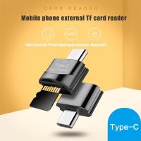 Mini Micro USB Type C เครื่องอ่านการ์ด OTG USB Type-c อะแดปเตอร์โทรศัพท์หน่วยความจำภายนอก TF SD Card Adapter สำหรับแล็ปท็อป Samsung Xiaomi-EDCNM SHOP