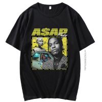 เสื้อแฟชั่นผญ ใหม่ฤดูใบไม้ผลิฤดูร้อนแร็ปเปอร์ Asap เสื้อยืดด้านบนฮาราจูกุผู้ชายผู้หญิงฮิปฮอปเพลงแขนสั้นชายผ้าฝ้ายสีดําเส  LTV9