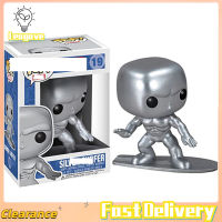 Leagav FUNKO POP Marvel Bobble Figure นักท่องตุ๊กตาการ์ตูนของเล่นสีเงิน