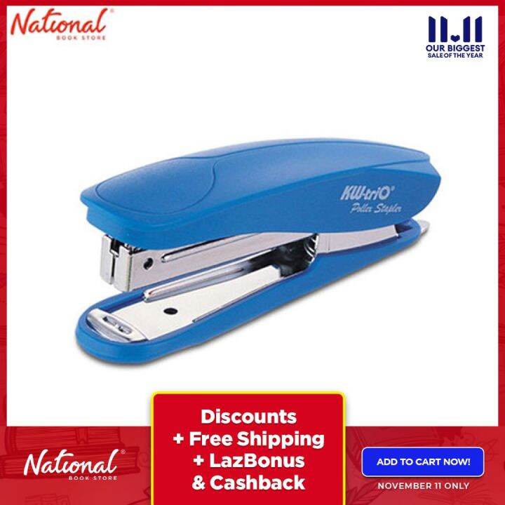 Kw-Trio Stapler No.10 5106 10Sheets Half Strip Pollex, Blue | Lazada PH