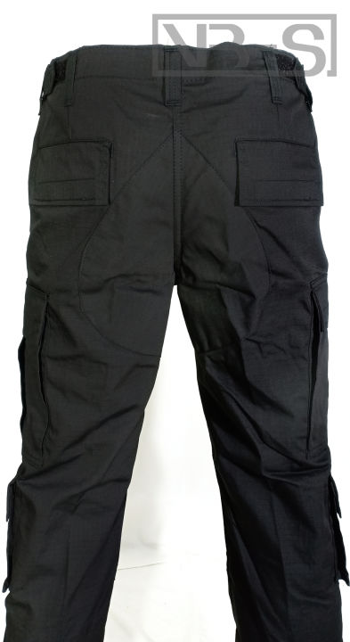 กางเกง-ชุดทหาร-กางเกงทหาร-กางเกงทหาร-เเบบใหม่-ดำ-กางเกงทหารพรานผ้ากันลมดำ-กางเกงทหารแบบใหม่-ผ้ากันลมดำ-ทหาร