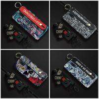 Graffiti Cute Phone Case For Nokia C2 Tava Lanyard Phone Holder protective Anti-knock New Wristband Anti-dust Kickstand