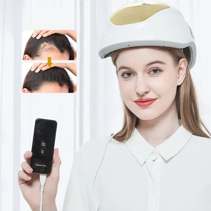 iebilif Hair Growth Helmet Laser Cap Nourish Scalp Reduce Oil Prevent