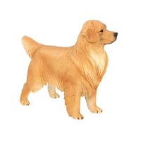 ▣❃ Golden Retriever Ornament Dog Figures Simulation Model Photography Props Dogs Animals Toy Figurines