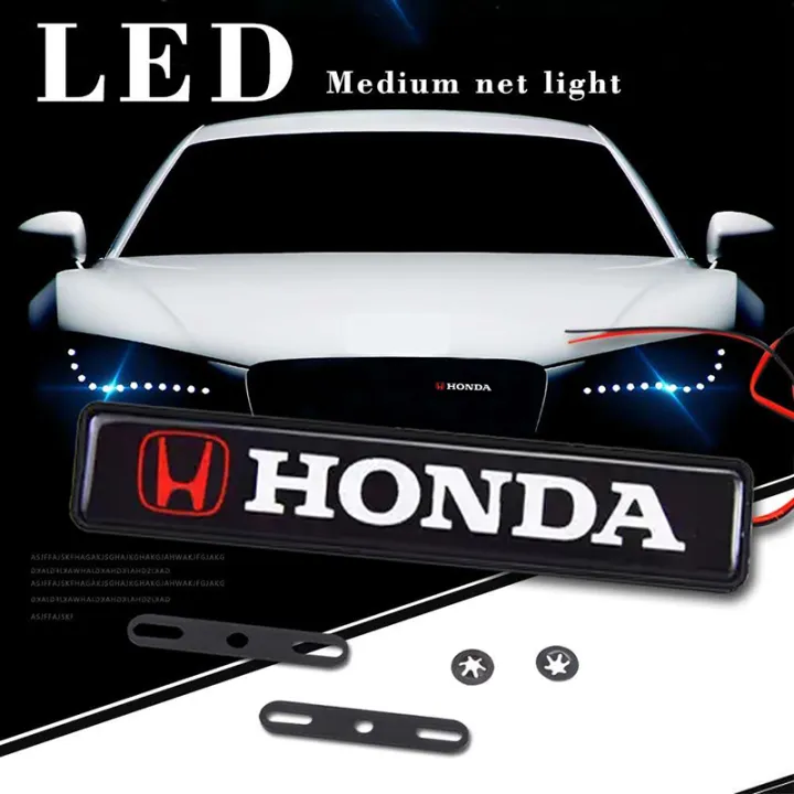1pcs Car Front Grill Grilles MUGEN Metal Badge Emblem For CR-V Fit Odyssey