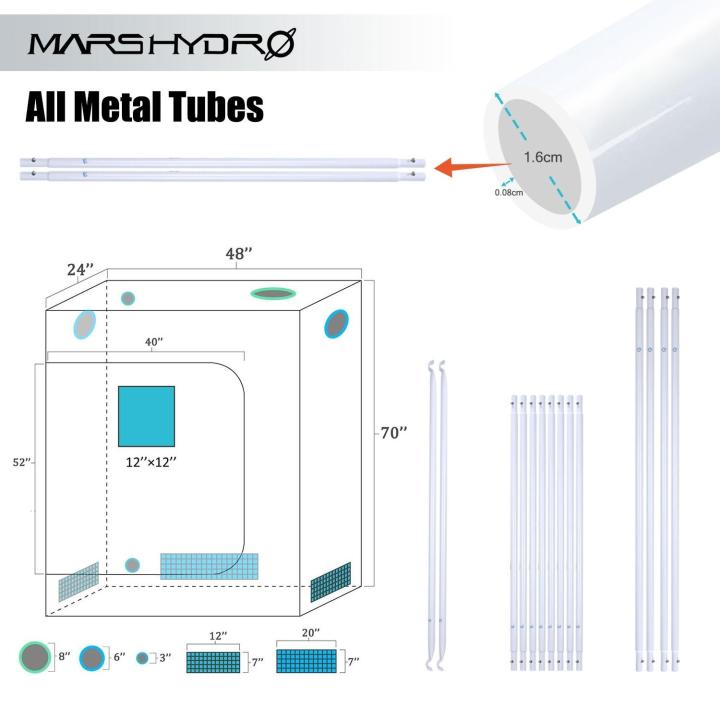 mars-hydro-เต้นท์ปลูกต้นไม้-60-120-180cm-พร้อม-scrog-net-ขนาด-60-60-cm-4-ชิ้น-mars-hydro-grow-tent-hydroponic-indoor-garden-greenhouses-growroom-best-grow-tent